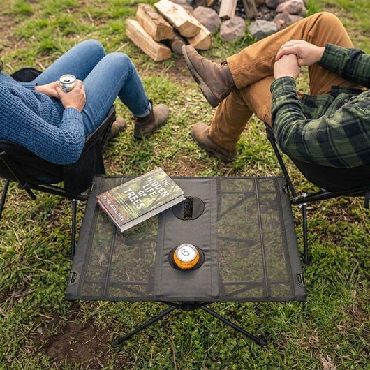 Folding Camping Table with Cup Holders