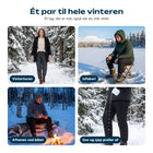 Fleecefodrede vinterbukser til vandring, jagt, vinterspadsereture og udendørsarbejde