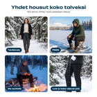Fleecevuoritetut talvihousu vaellukseen, metsästykseen, talvikävelyille ja ulkotyöhön