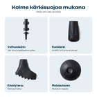 Vaeltajasauvojen kärjen suojat ja vinkit eri maastoille