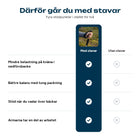 Sammenligning af vandring med og uden vandrestave